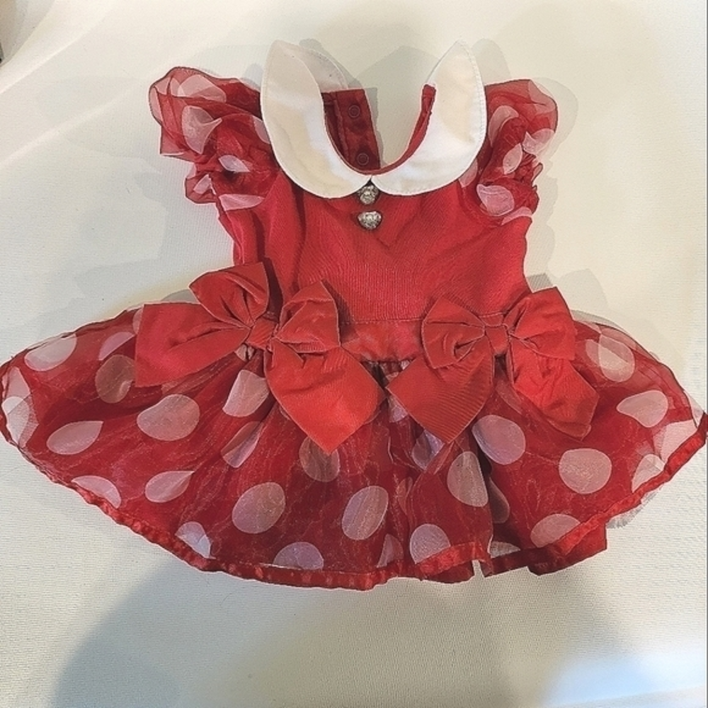 Disney Baby‎ Girls 12-18 Month Red Polka Dot Dress